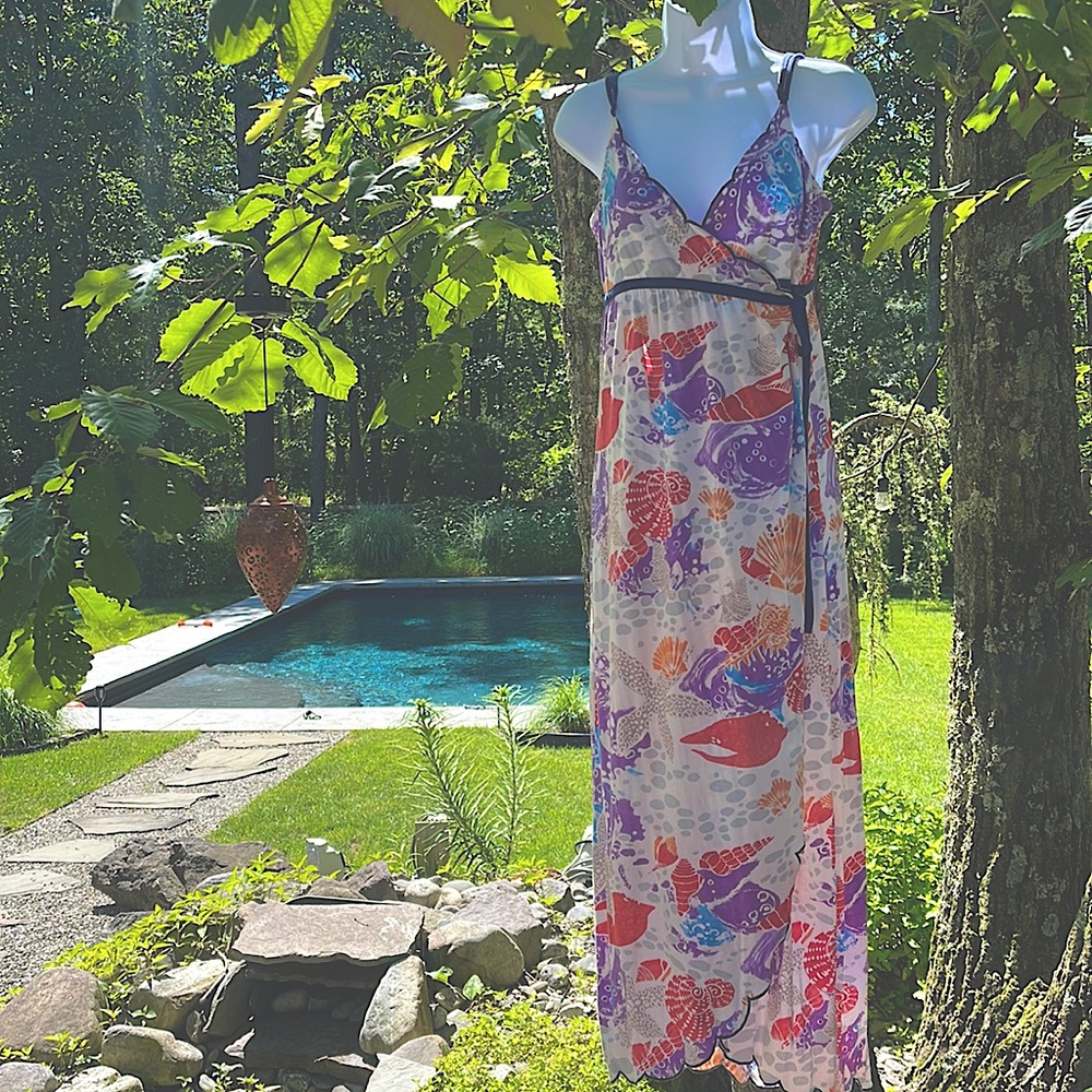 Anthropologie midi, wrap dress.